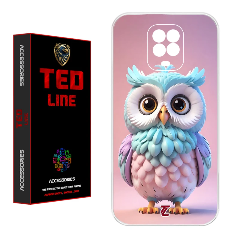 کاور تدلاین طرح جغد کد 1194 مناسب برای گوشی موبایل شیائومی Redmi Note 9S / Note 9 Pro