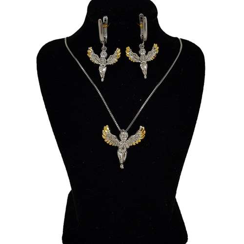 نیم ست نقره ایران شاپ طرح فرشته