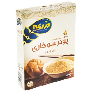 پودر سوخاری ساده مزرعه ناب مقدار 400 گرم