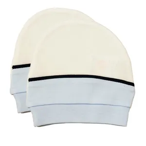 کلاه گرد نوزادی روزاریو مدل 404094 Blue بسته 2 عددی