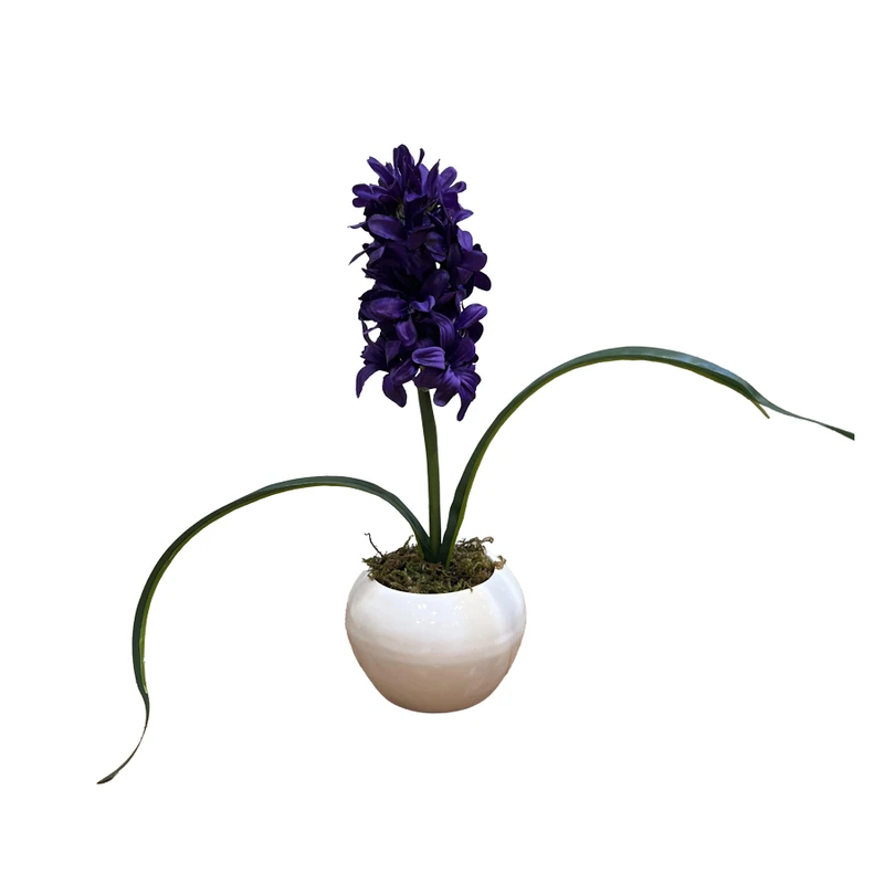 گلدان به همراه گل مصنوعی مدل سنبل 4