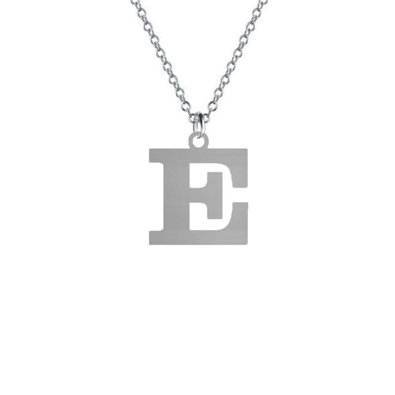 آویز گردنبند نقره  طرح E