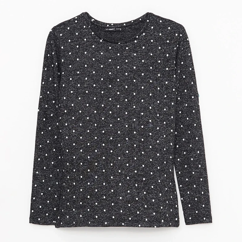 پلیور یقه گرد زنانه ال سی وایکیکی مدل سوپر سافت 