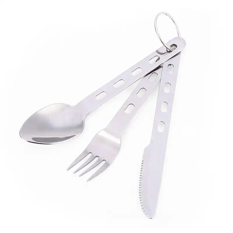 ست قاشق چنگال استیل کوهنوردی مدل saf