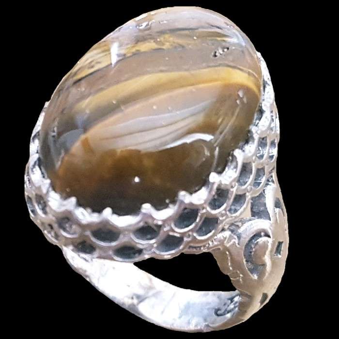 انگشتر نقره مردانه مدل P1200