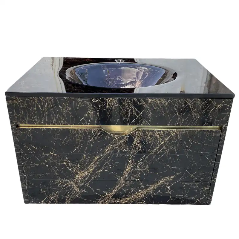 ست کابینت و روشویی سیتکا مدل GL-003 به همراه آینه و باکس و اتاژور