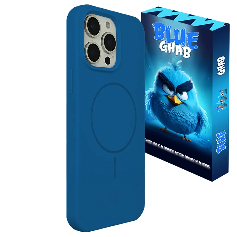 کاور بلو قاب مدل مگسیف سیلیکونی کد O41 مناسب برای گوشی موبایل اپل iPhone 15 Pro