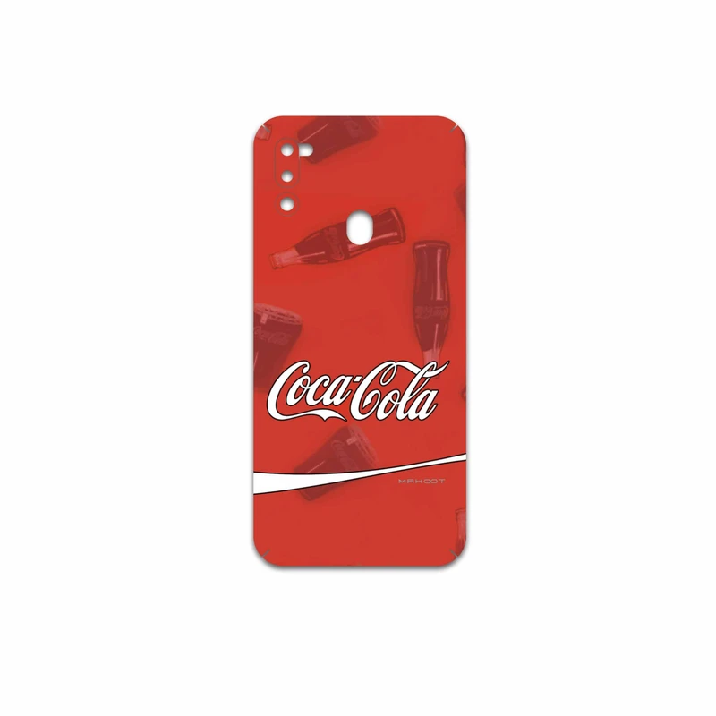 برچسب پوششی ماهوت مدل Coca-Cola-Logo مناسب برای گوشی موبایل سامسونگ Galaxy M21 (2021) Edition