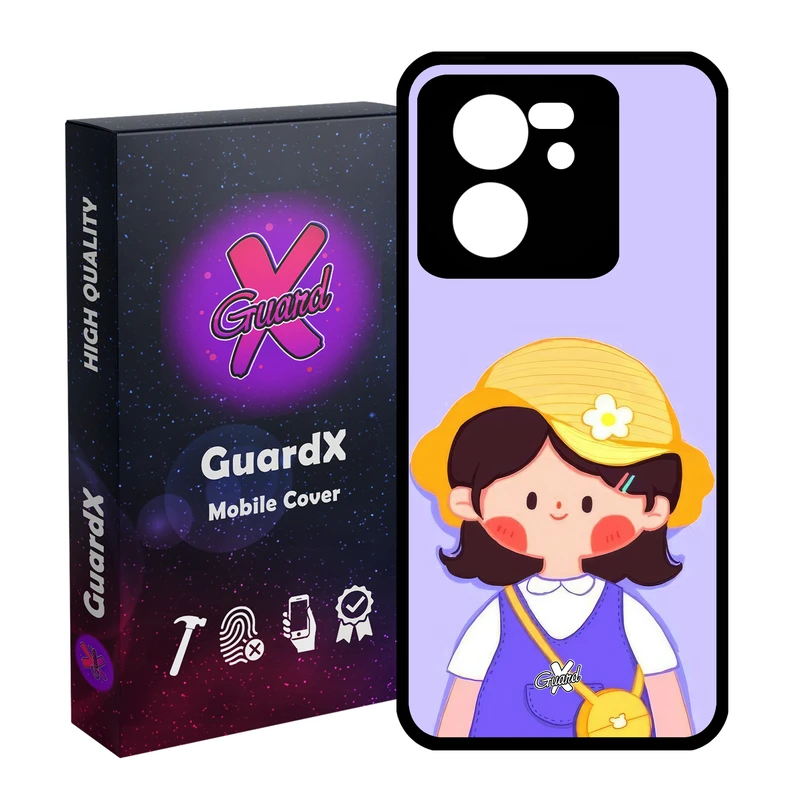 کاور گارد ایکس طرح دختر مدل Glass10651 مناسب برای گوشی موبایل شیائومی 13T/13T Pro/Redmi K60 Ultra
