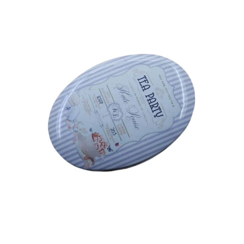 جعبه هدیه مدل بیضی طرح کاپ کیک کد 11