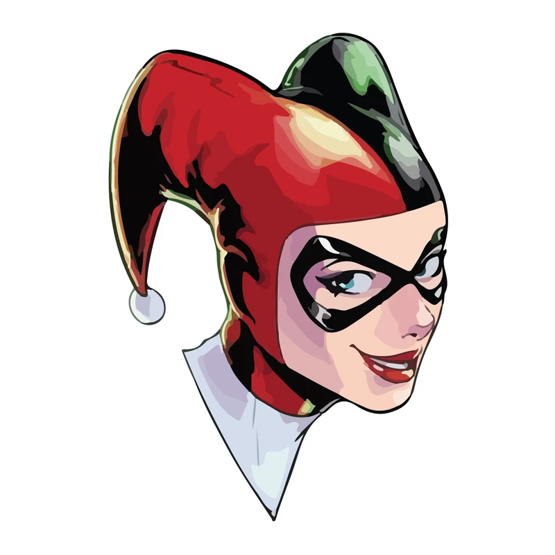 برچسب لپ تاپ پویا مارکت طرح هارلی کوئین کد 1128