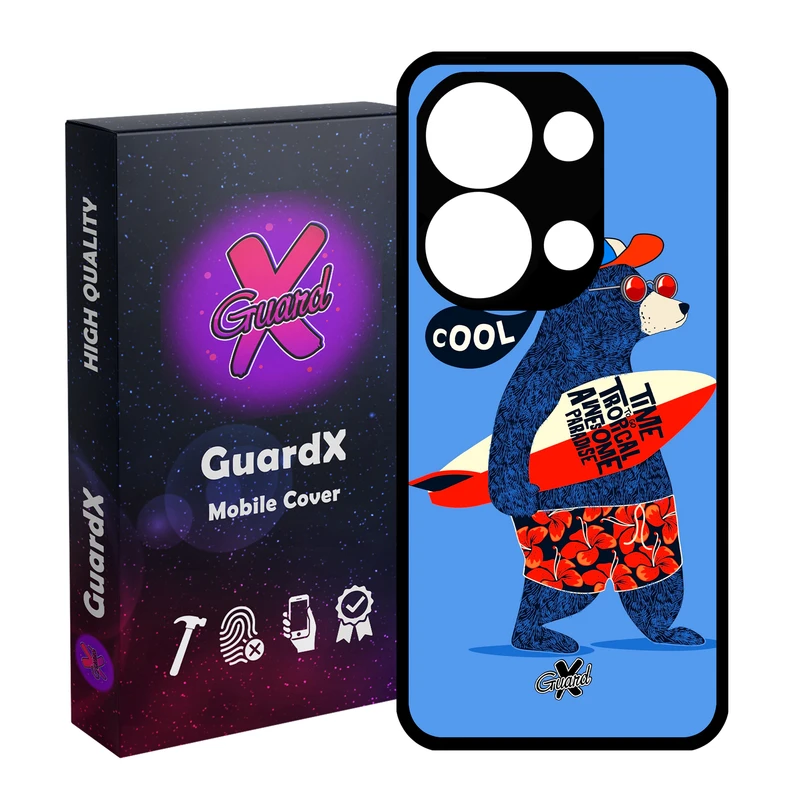 کاور گارد ایکس طرح Pet مدل Glass10220 مناسب برای گوشی موبایل شیائومی Poco X6 5G / Note 13 Pro 5G