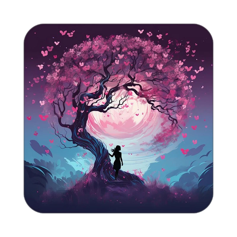 زیر لیوانی کاکتی مدل عاشقانه کد mp12248