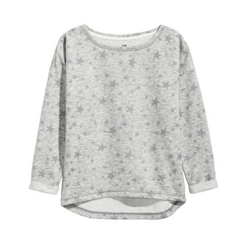 تی شرت آستین بلند دخترانه اچ اند ام کد 2739