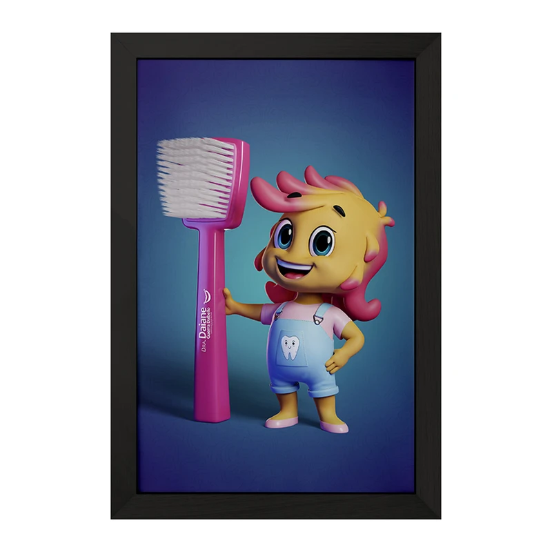 تابلو خندالو مدل دندان و دندان پزشکی کودکانه کد F966