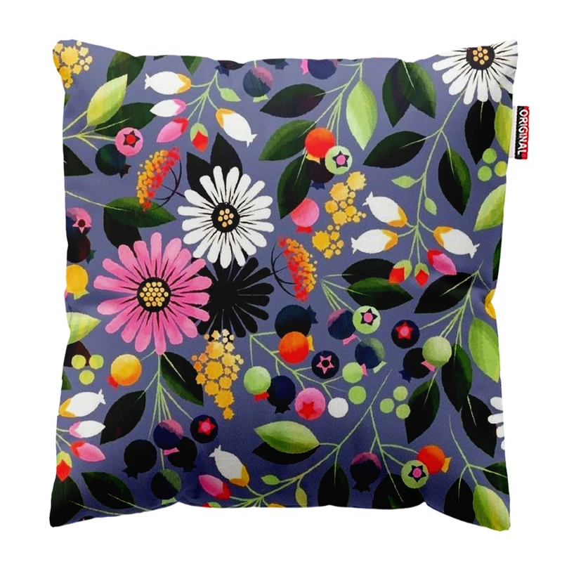  کوسن پاد آفرین طرح گل کد 3418 سایز 30*30 سانتی متر