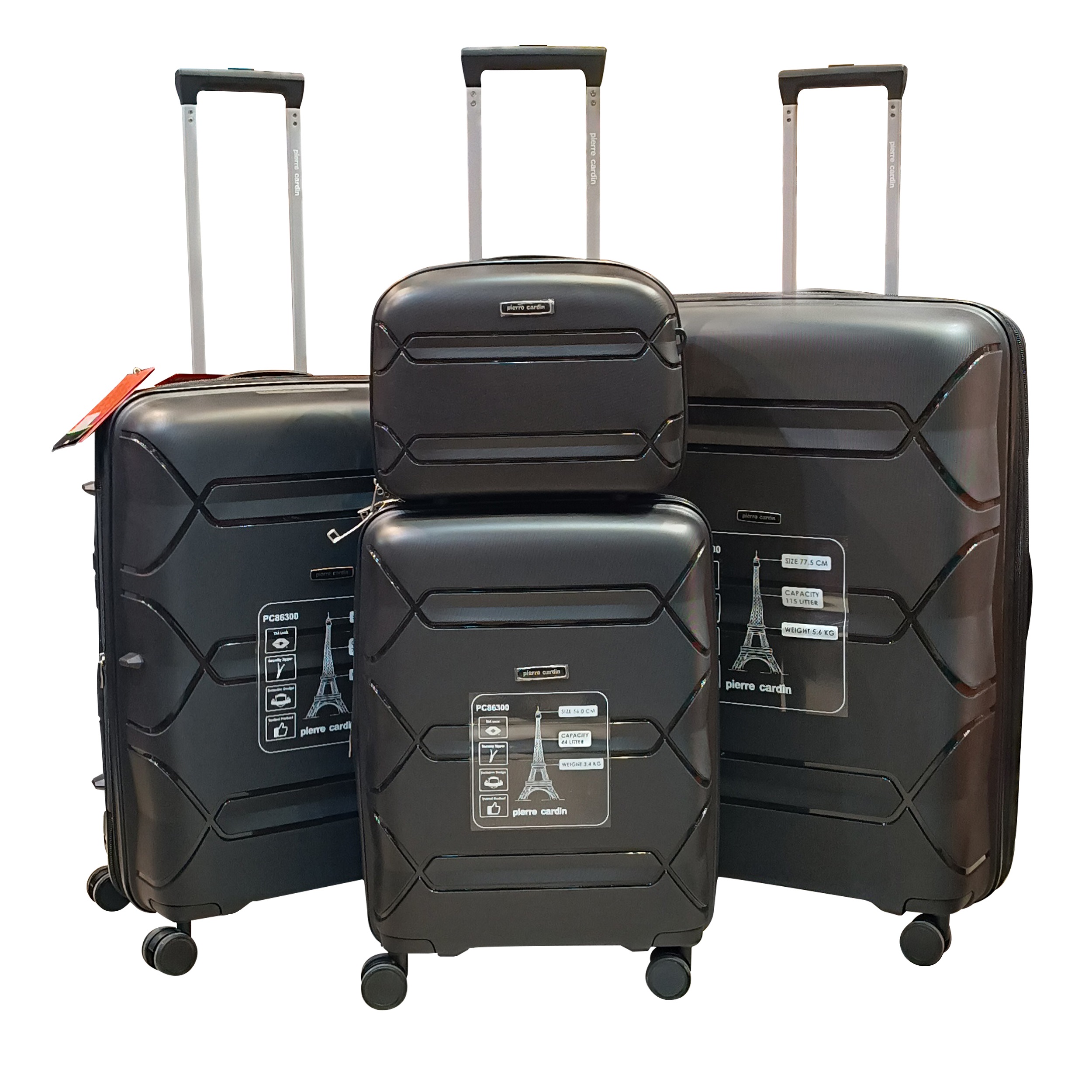 مجموعه چهار عددی چمدان پیر کاردین مدل 01