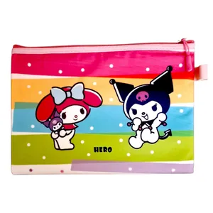 پوشه زیپ‌دار مدل کرومی و ملودی سایز 33.5×24.5 سانتی متر