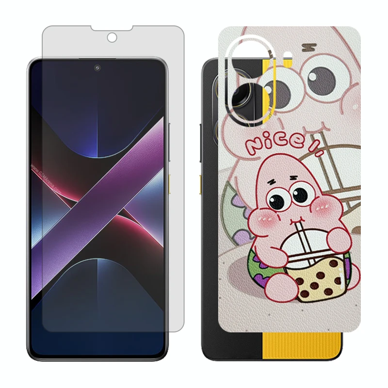 محافظ صفحه نمایش مات گلس مدل Together مناسب برای گوشی موبایل شیائومی Poco X7 Pro به همراه برچسب پوششی پشت گوشی