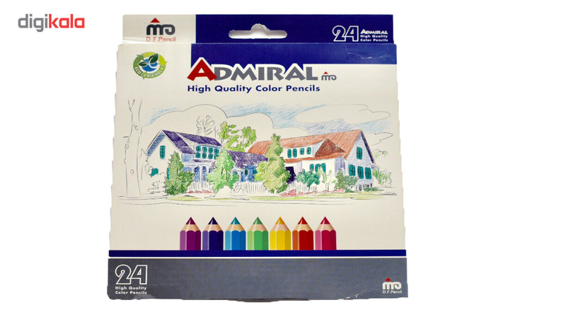 مداد رنگی 24 رنگ ادمیرال مدل 761c