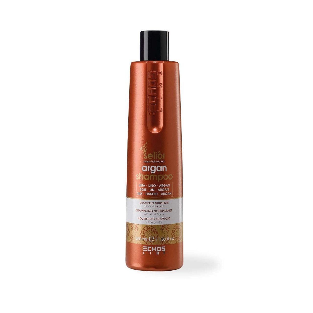 شامپو تغذیه کننده مو اچ اس لاین مدل Echos argan shampoo حجم 350 میلی لیتر