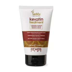 کرم ترمیم کننده مو اچ اس لاین مدل Echos keratin treatment حجم 100 میلی لیتر