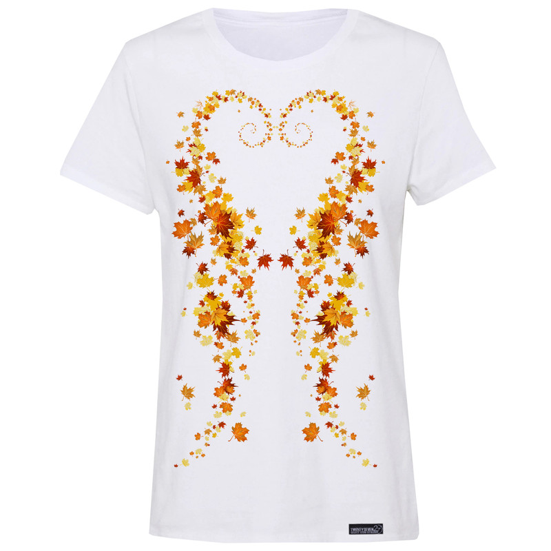 تی شرت آستین کوتاه زنانه 27 مدل Autumn Leaves کد MH1569