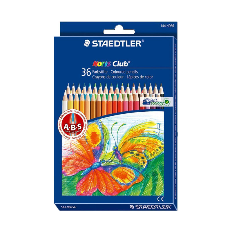 مداد رنگی 36 رنگ استدلر مدل مقوایی