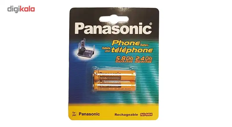 باتری نیم قلمی تلفن بی سیم پاناسونیک مدل HHR-3MRT/2BM
