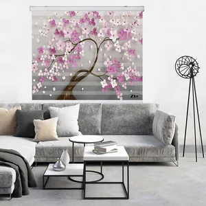 پرده زبرا زیو کد 3D1349 سایز 150x150 سانتی متر