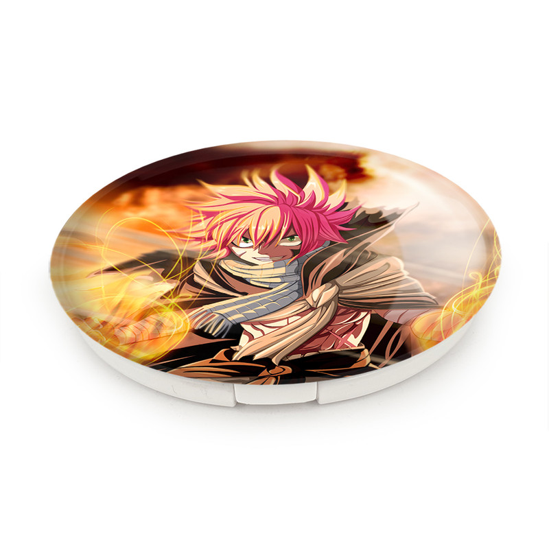آینه جیبی خندالو طرح ناتسو انیمه فری تیل Fairy Tail مدل تاشو کد 16504