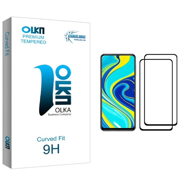 محافظ صفحه نمایش کولینگ مدل Olka glass مناسب برای گوشی موبایل شیائومی Redmi Note 9S بسته دو عددی