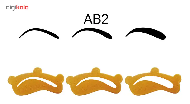 شابلون ابرو مدل AB2 بسته 3 عددی