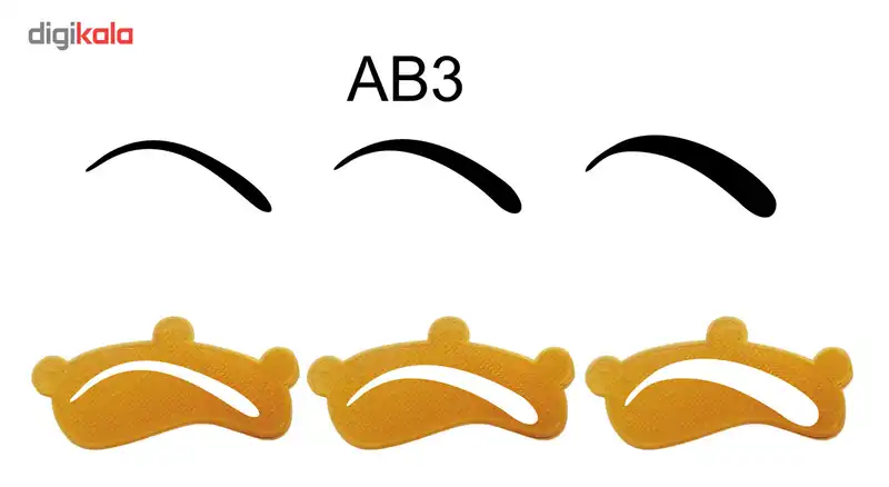 شابلون ابرو مدل AB3 بسته 3 عددی