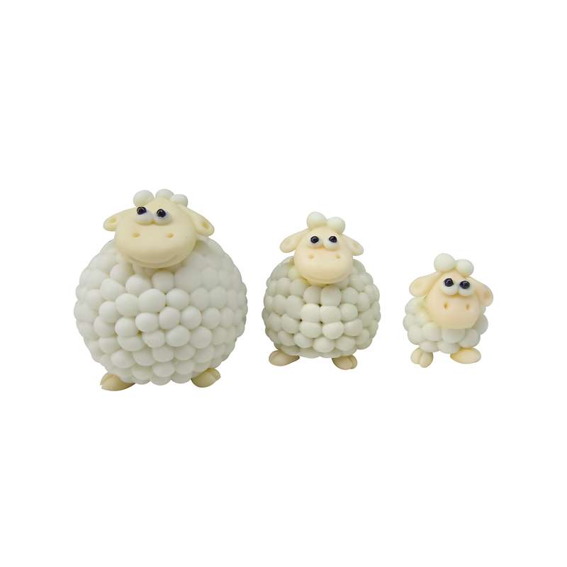 عروسک مدل گوسفند مجموعه سه عددی