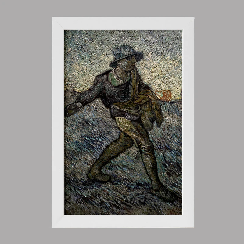 تابلو خندالو مدل بذر افشان ونسان ونگوگ (Van Gogh) کد 36818