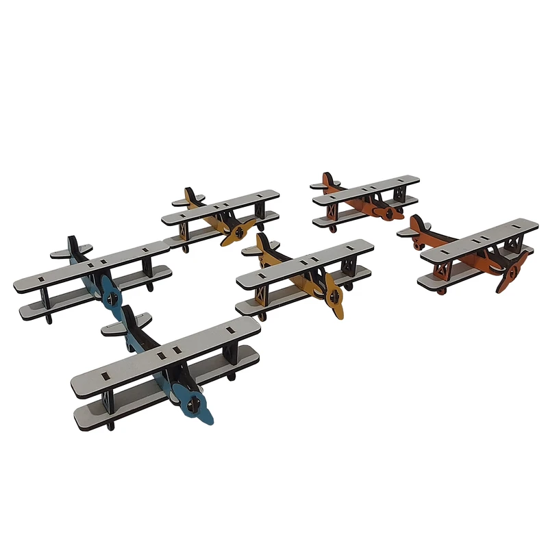 ماکت دکوری طرح هواپیما کد MR-11 مجموعه 6 عددی
