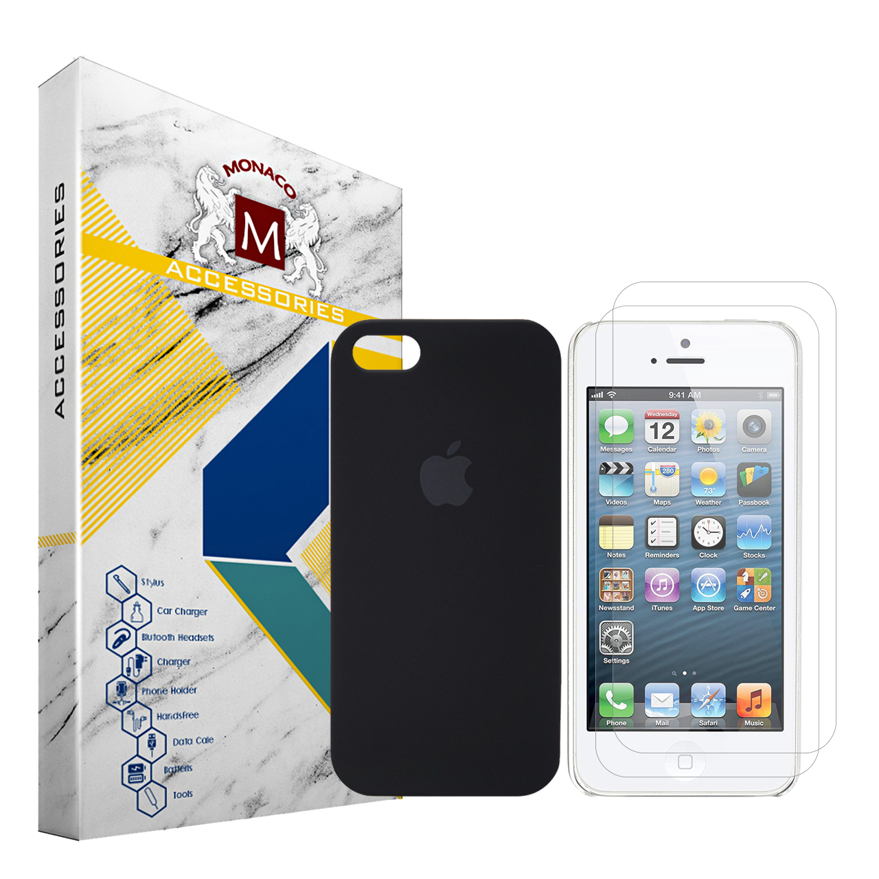 کاور موناکو مدل Si312 مناسب برای گوشی موبایل اپل iPhone 5 / 5S / SE به همراه 2 عدد محافظ صفحه نمایش