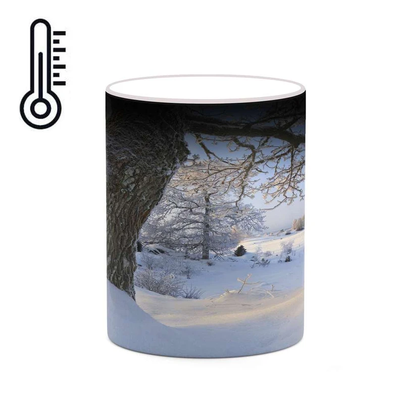 ماگ حرارتی کاکتی مدل منظره برفی کد mgh18522