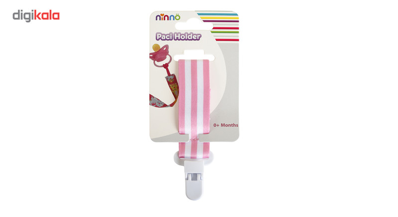 بند پستانک نیننو مدل Pink Stripes بند پستانک نیننو مدل Pink Stripes