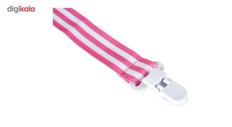 بند پستانک نیننو مدل Pink Stripes بند پستانک نیننو مدل Pink Stripes