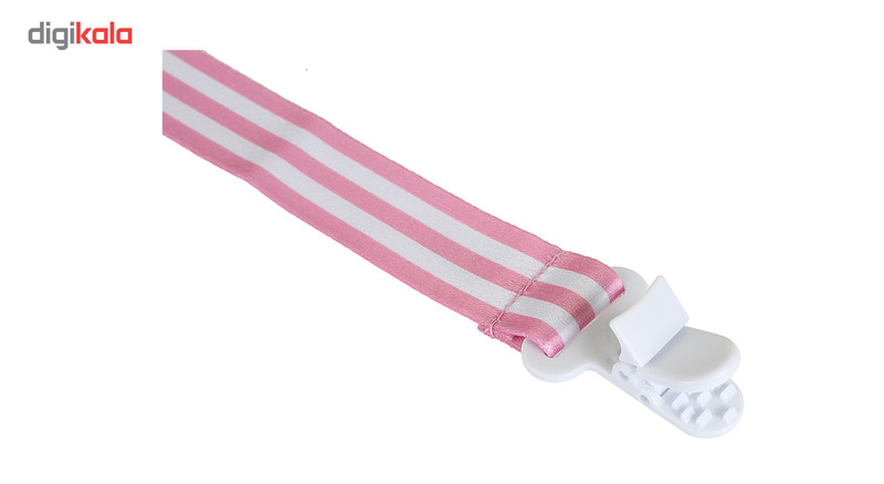 بند پستانک نیننو مدل Pink Stripes بند پستانک نیننو مدل Pink Stripes