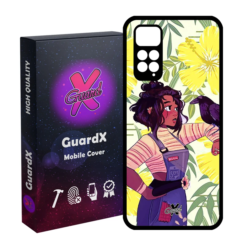 کاور گارد ایکس طرح دختر مدل Glass10337 مناسب برای گوشی موبایل شیائومی Redmi Note 11S/ Note 11 4G