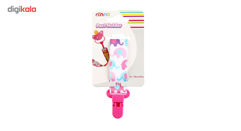 بند پستانک نیننو مدل Pink Elephant