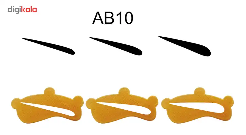 شابلون ابرو مدل AB10 بسته 3 عددی