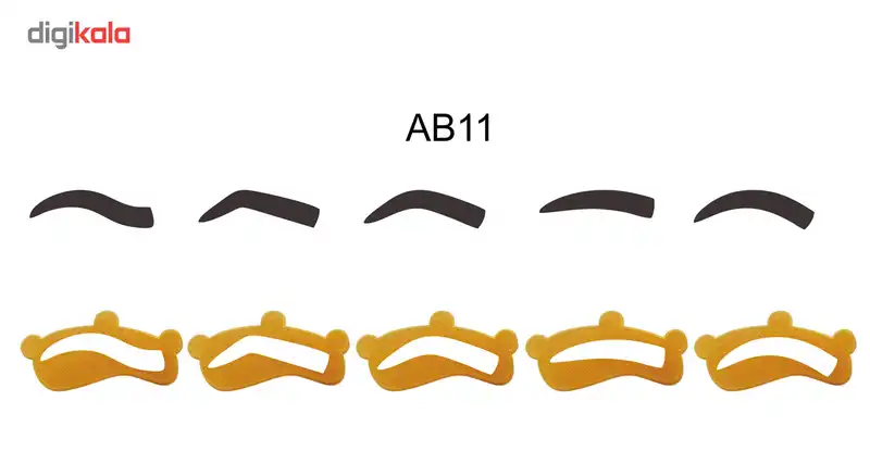 شابلون ابرو مدل AB11 بسته 5 عددی