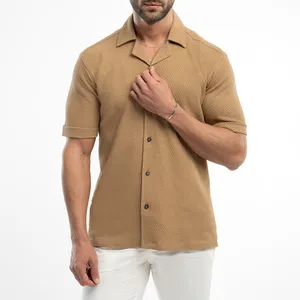 پیراهن آستین کوتاه یقه انگلیسی مردانه ام کی مدل 30046