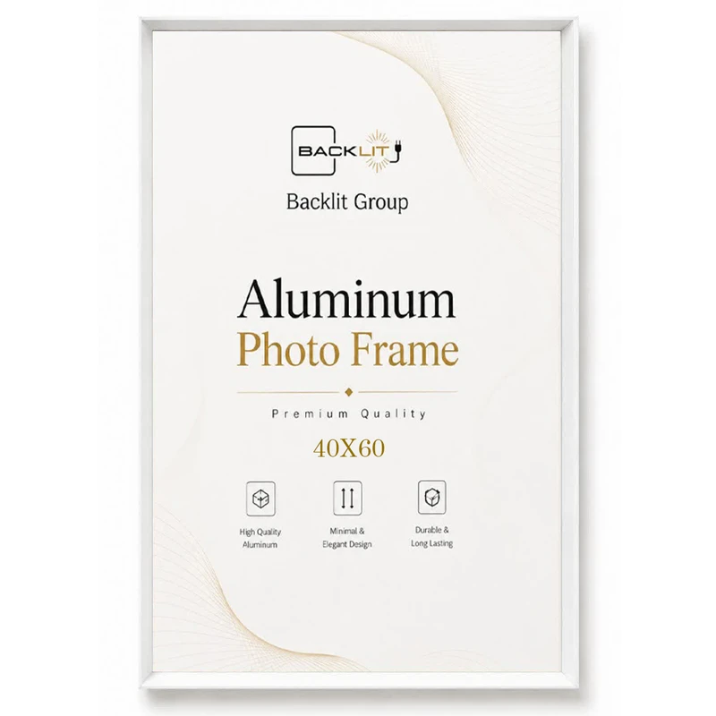 قاب عکس بکلیت مدل آلومینیومی AL-S4060 سایز 60×40 سانتی متر