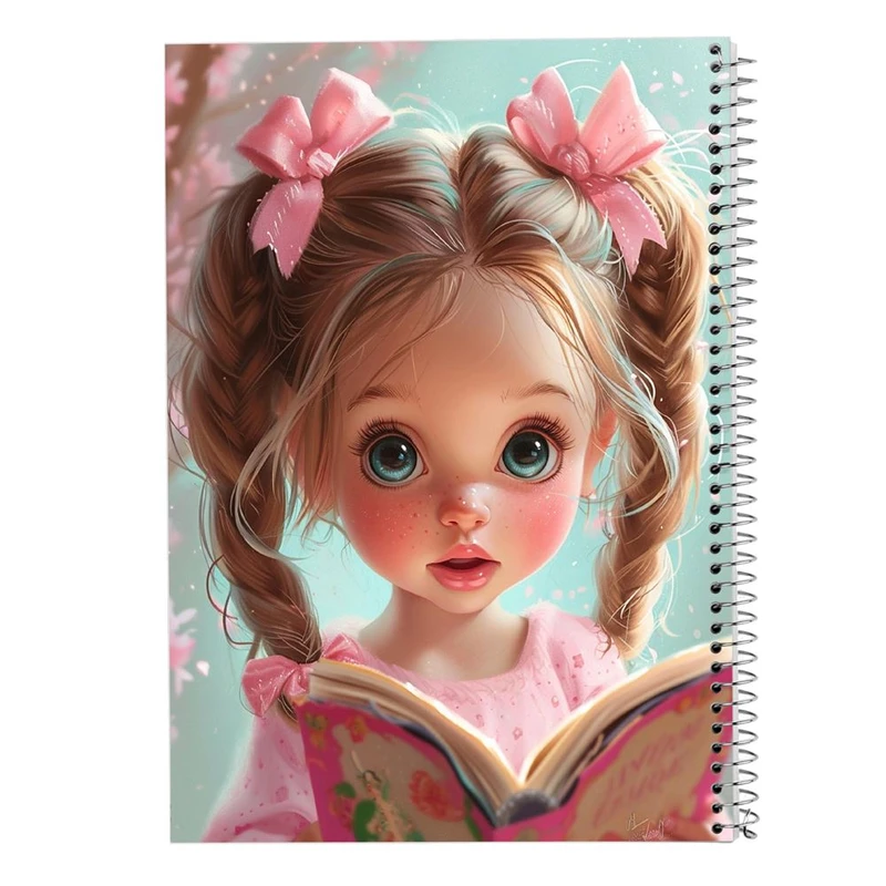 دفتر شطرنجی 50 برگ مدوپد طرح دخترانه کد DF15896