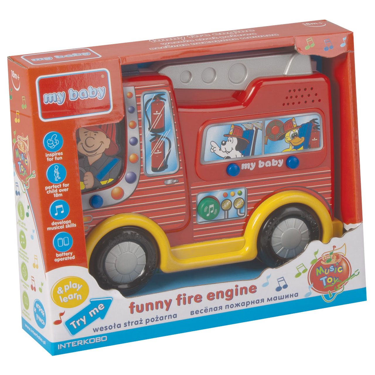 بازی آموزشی مای بیبی مدل Fire engine